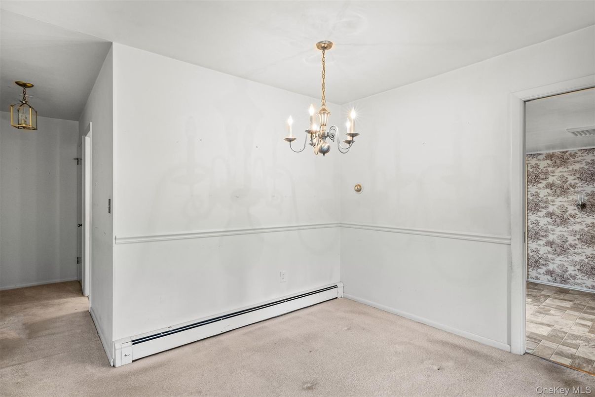 Chandelier, Empty room, Interior