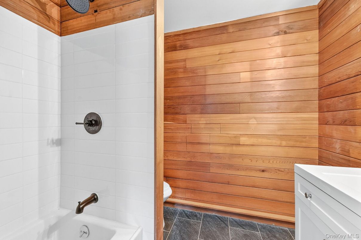 Bathroom, Interior, Wooden Walls