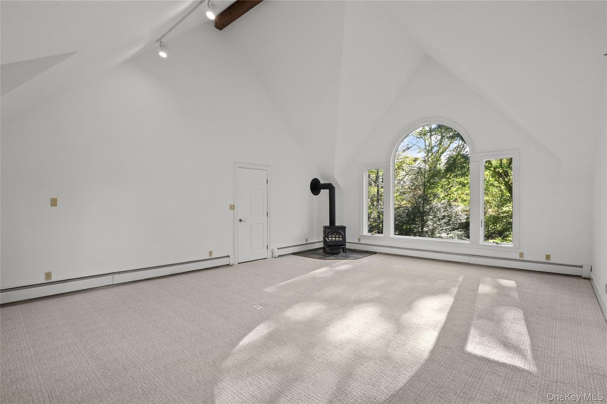 Empty room, Fireplace, Interior