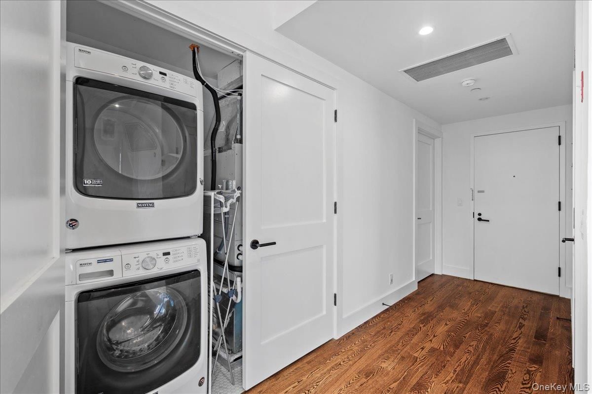Interior, Recessed Lighting, Utility Closets, Washer, Wood Texture Flooring