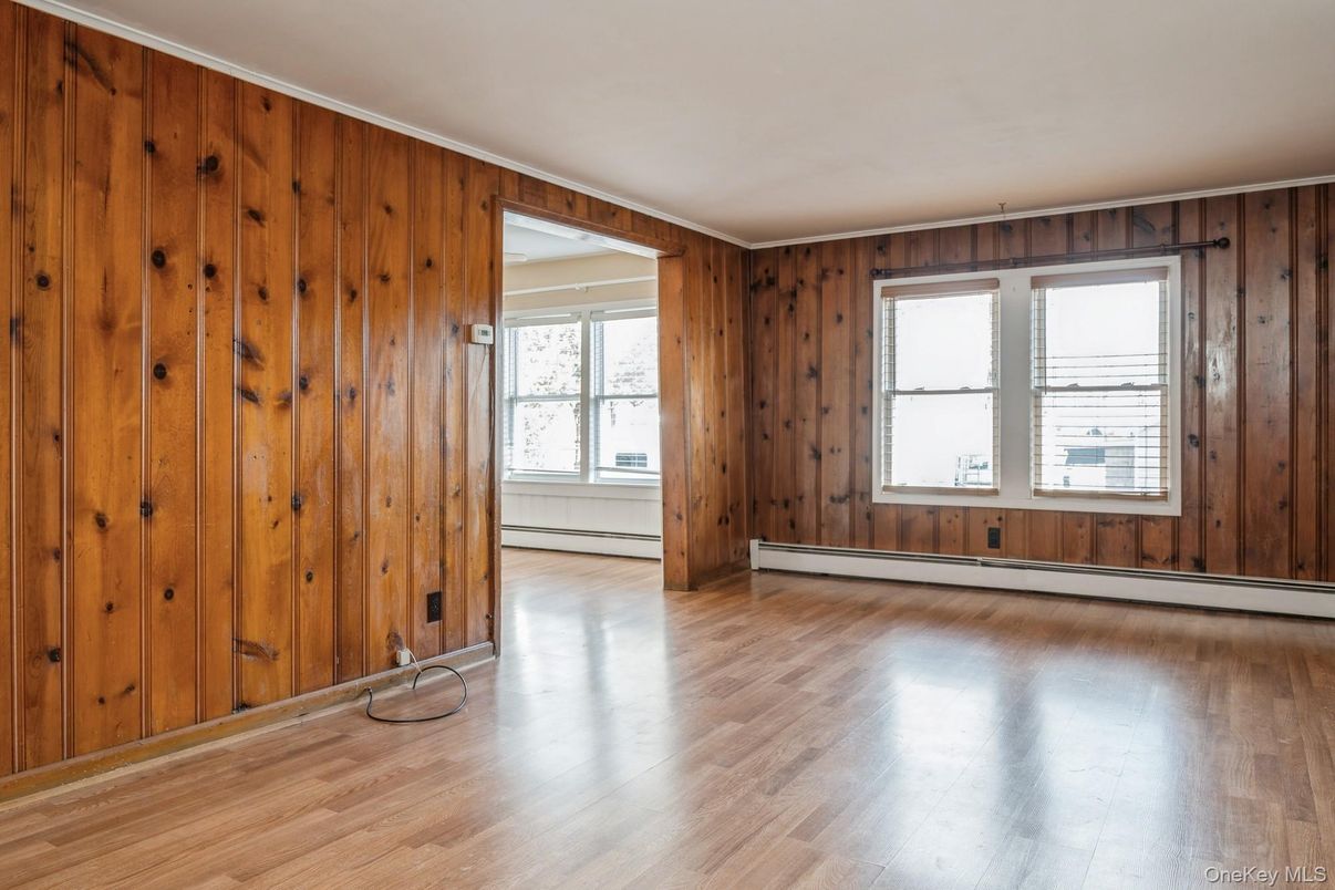 Empty room, Interior, Wood Texture Flooring, Wooden Walls