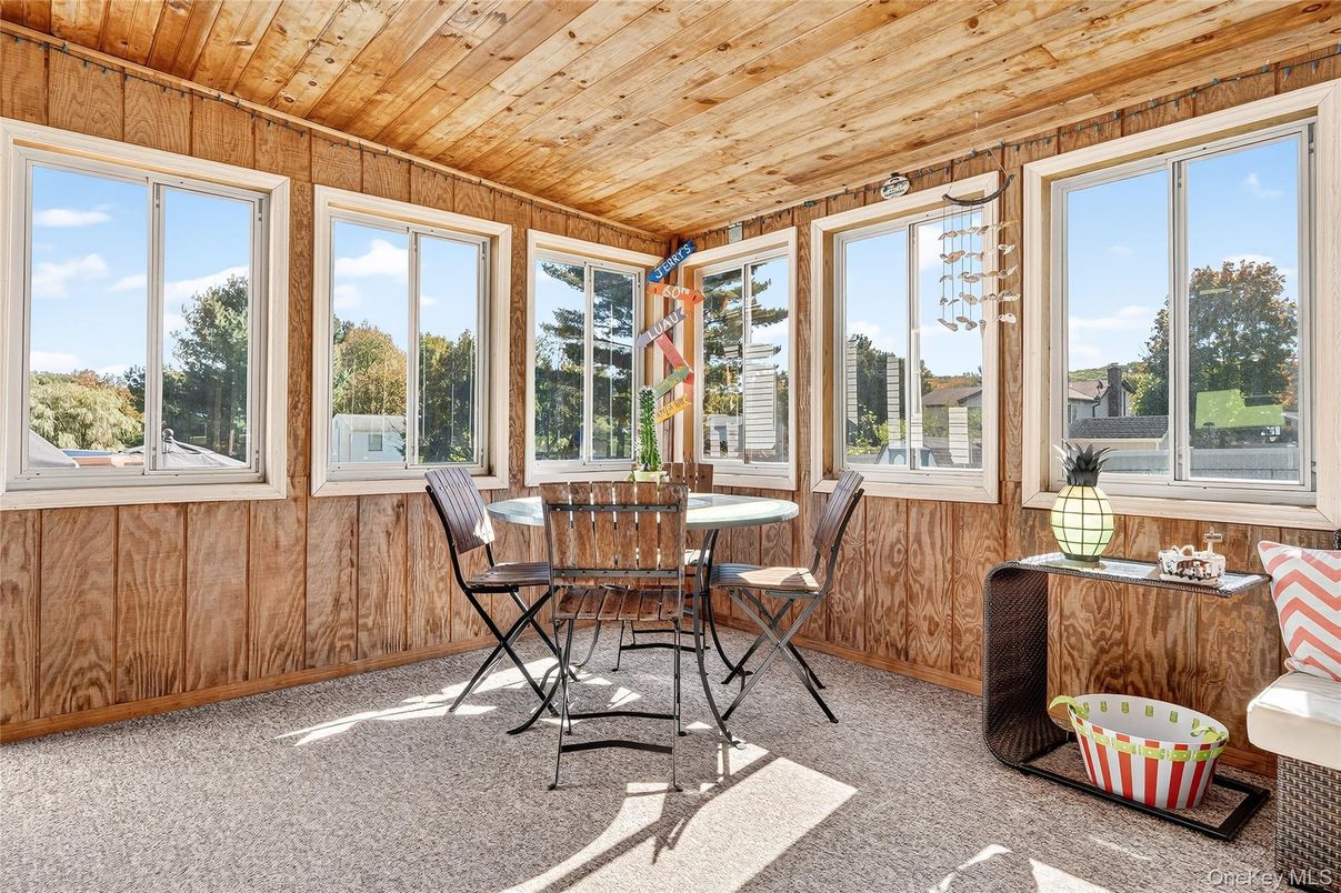 Interior, Sun Room, Wooden Ceilings, Wooden Walls
