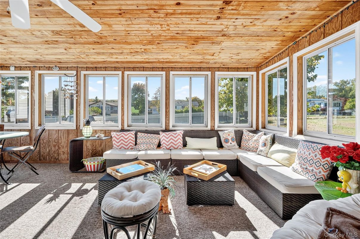 Interior, Living room, Sun Room, Wooden Ceilings