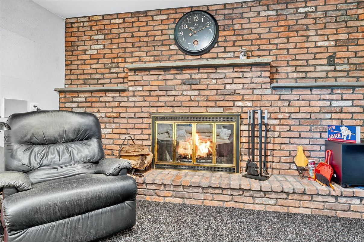 Fireplace, Interior, Stone Walls