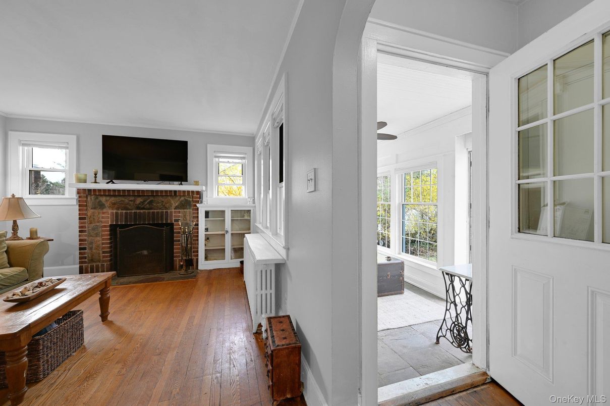 Fireplace, Interior, Wood Texture Flooring