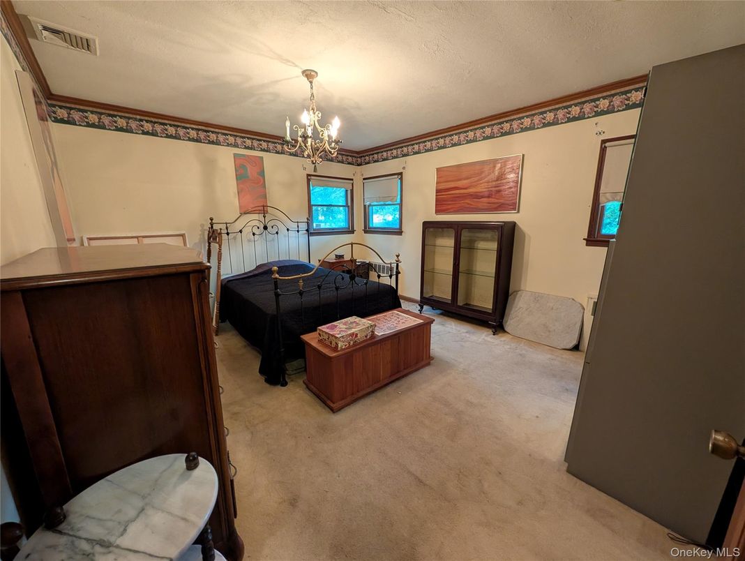 Bedroom, Chandelier, Interior