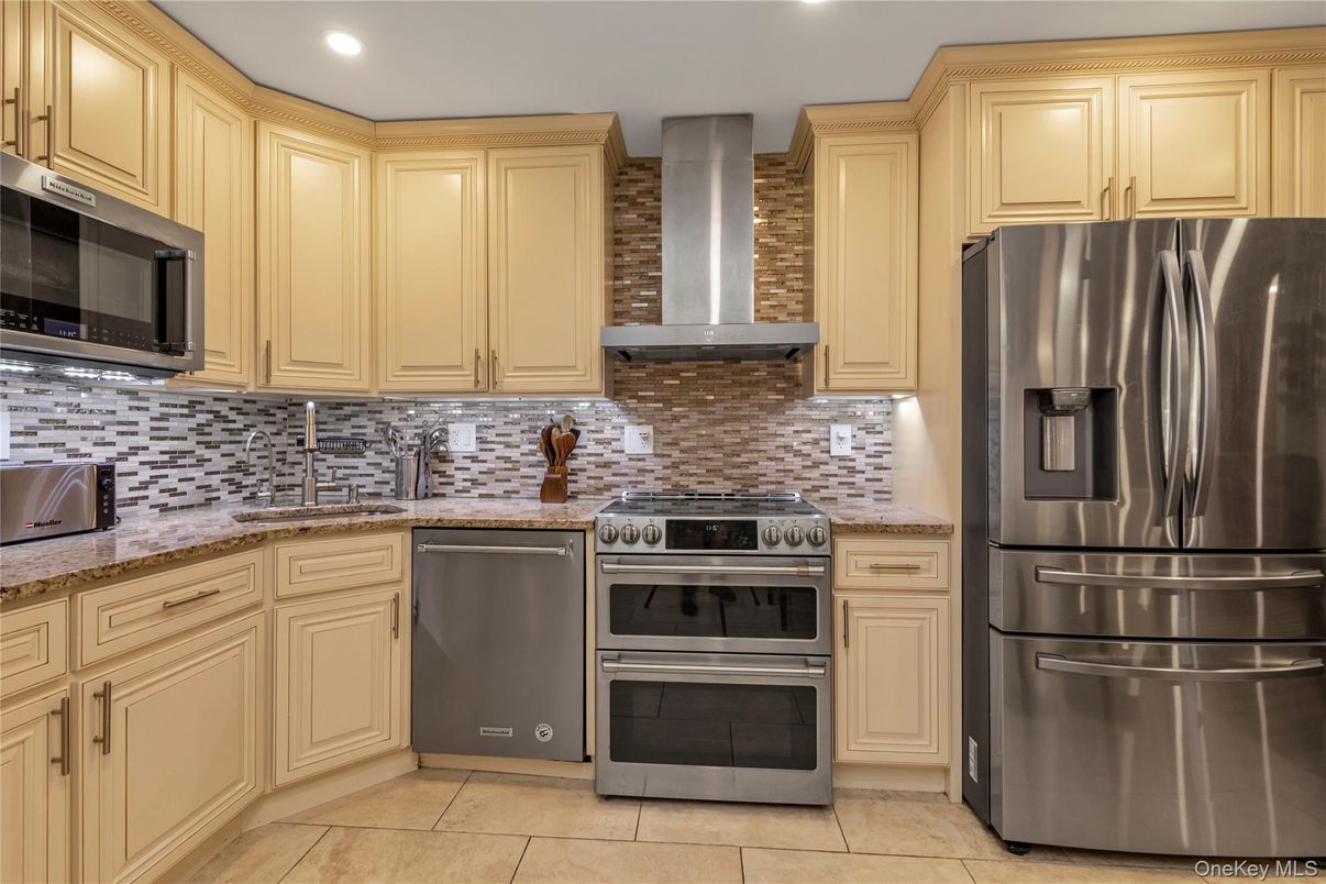 Interior, Kitchen, Recessed Lighting, Stainless Steel Appliances