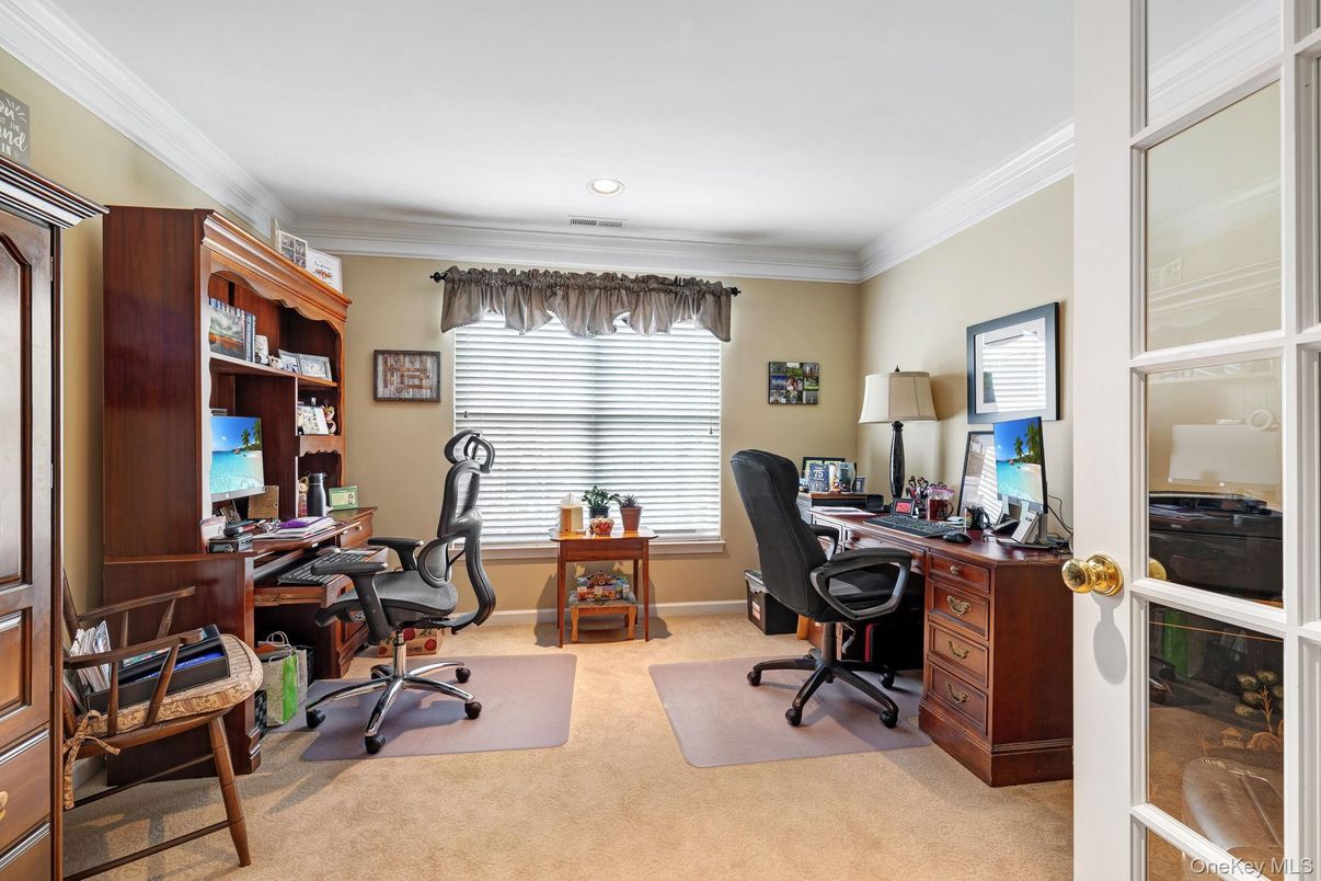 Home Office, Interior, Recessed Lighting