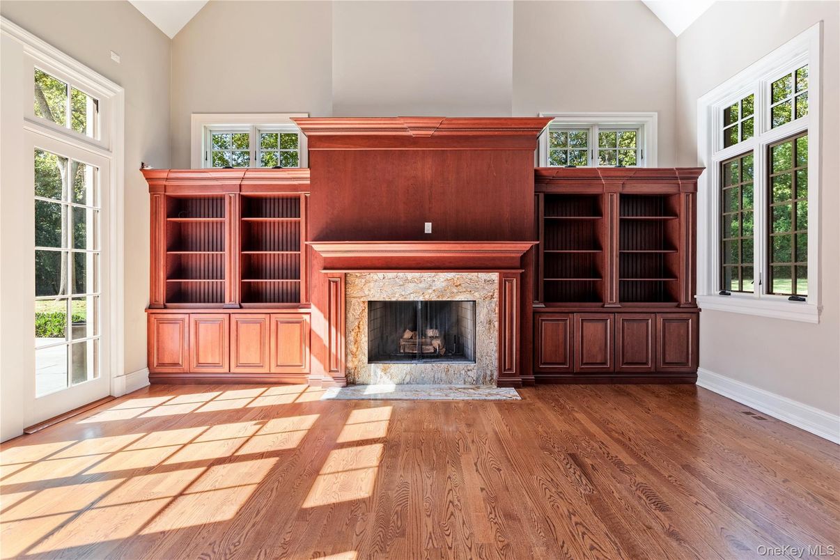 Fireplace, Interior, Wood Texture Flooring