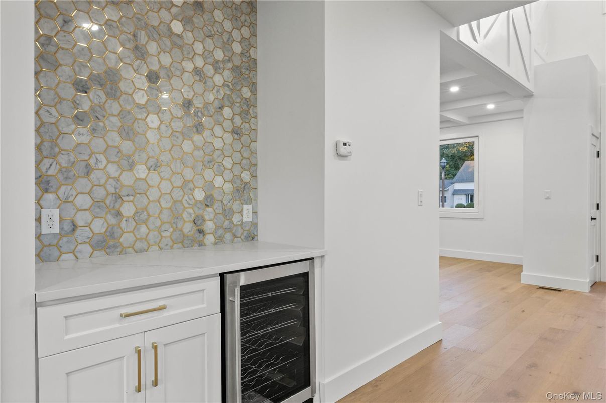 Interior, Recessed Lighting, Stone Walls, Wood Texture Flooring