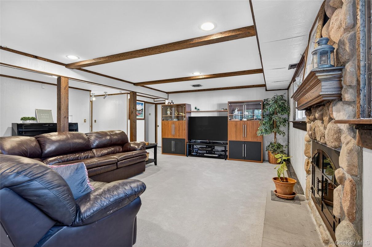 Fireplace, Interior, Living room, Recessed Lighting