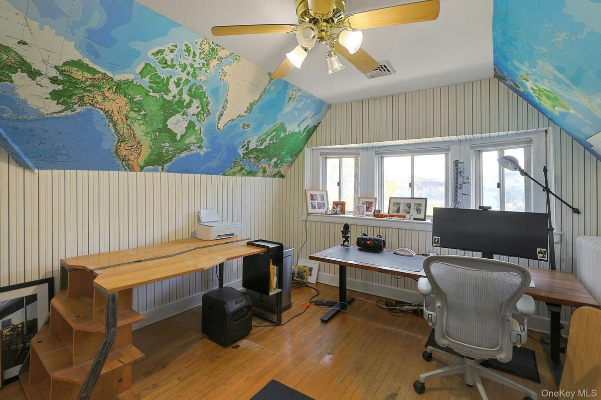 Home Office, Interior, Wood Texture Flooring