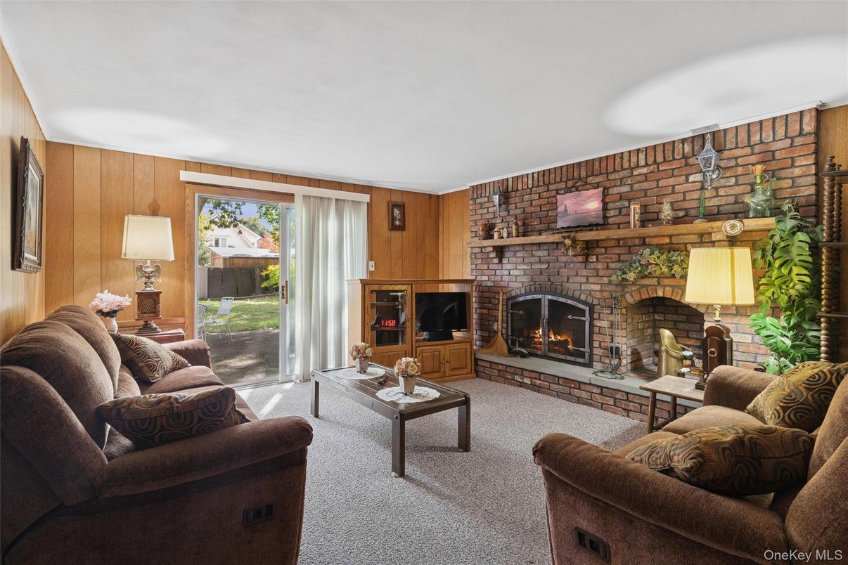 Fireplace, Interior, Living room, Stone Walls, Wooden Walls