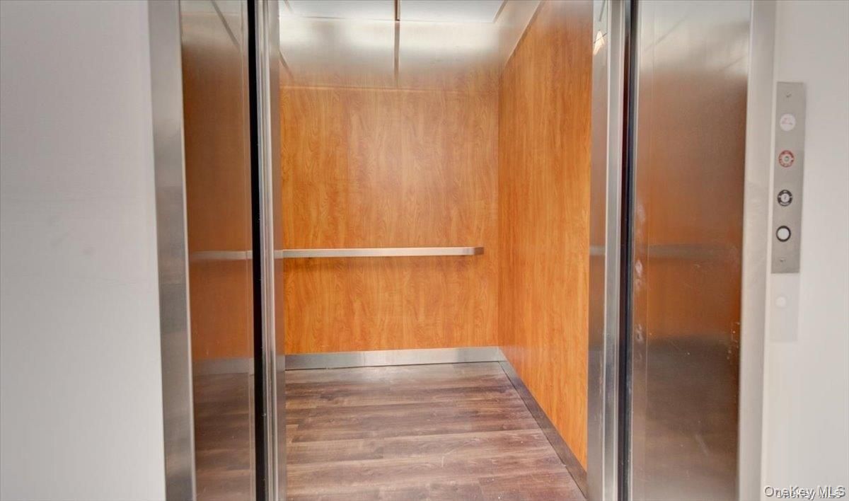 Elevator, Interior, Wood Texture Flooring, Wooden Walls