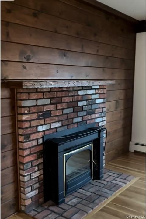 Fireplace, Interior, Wood Texture Flooring, Wooden Walls
