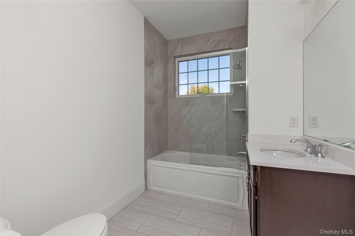 Bathroom, Glass Shower, Interior, Marble Walls