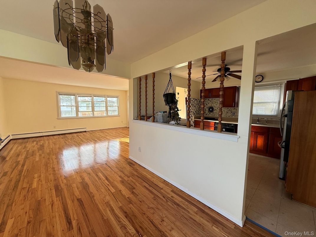 Empty room, Interior, Kitchen, Wood Texture Flooring