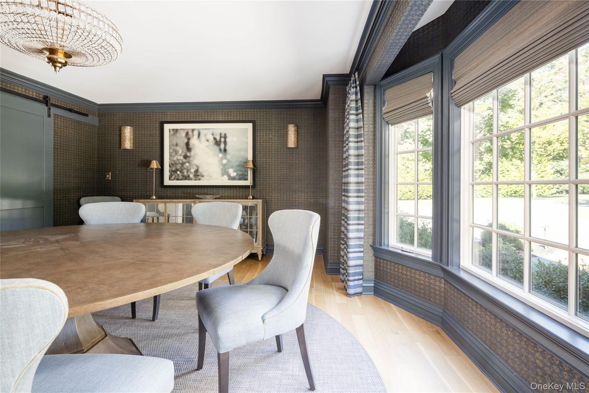 Dining room, Interior, Wood Texture Flooring