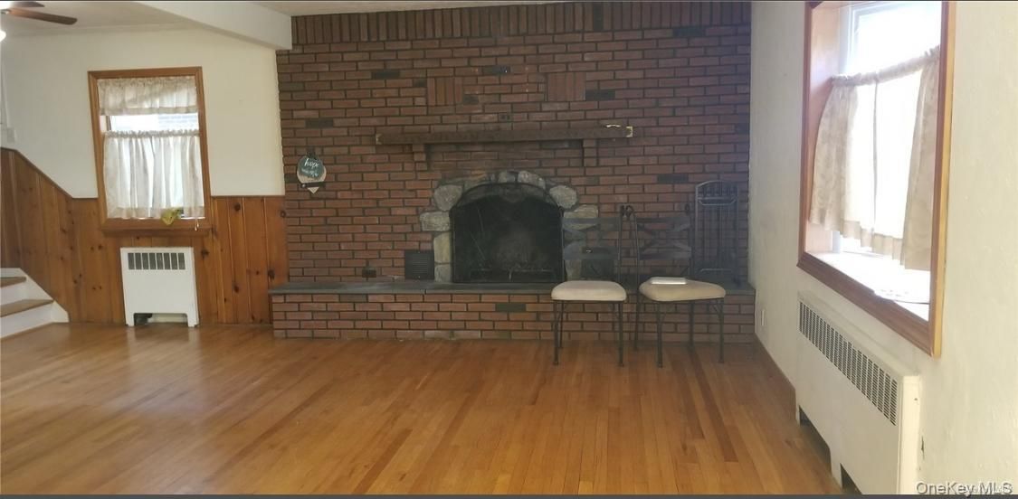 Fireplace, Interior, Stone Walls, Wood Texture Flooring