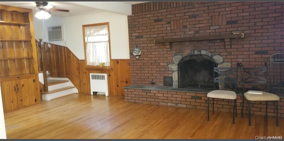 Fireplace, Interior, Stone Walls, Wood Texture Flooring, Wooden Walls