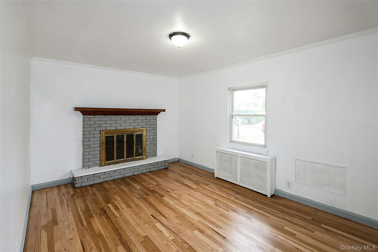 Empty room, Fireplace, Interior, Wood Texture Flooring