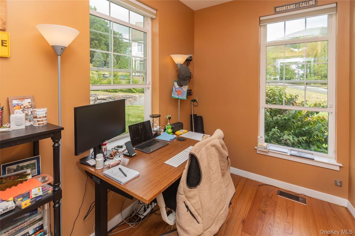 Home Office, Interior, Wood Texture Flooring