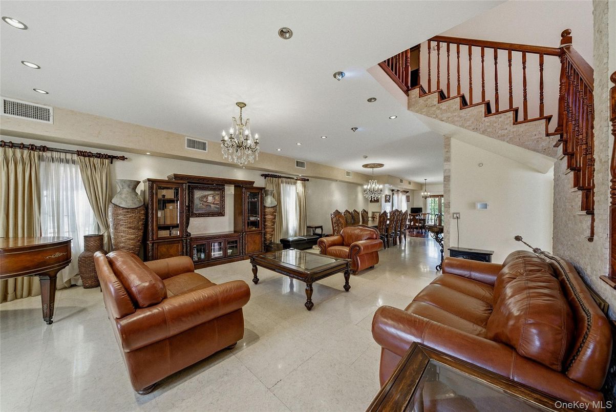Chandelier, Interior, Living room, Recessed Lighting