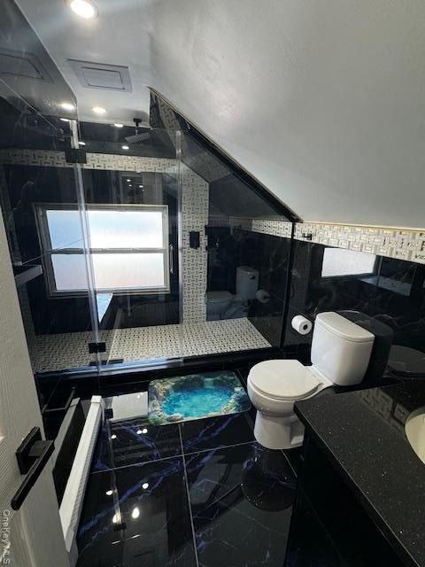 Bathroom, Interior, Marble, Recessed Lighting