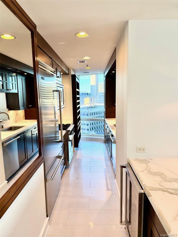 Interior, Kitchen, Recessed Lighting, Stainless Steel Appliances