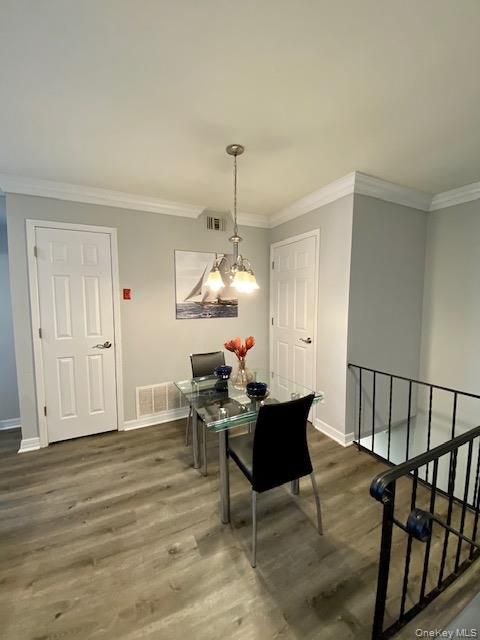 Home Office, Interior, Pendant Lights, Wood Texture Flooring