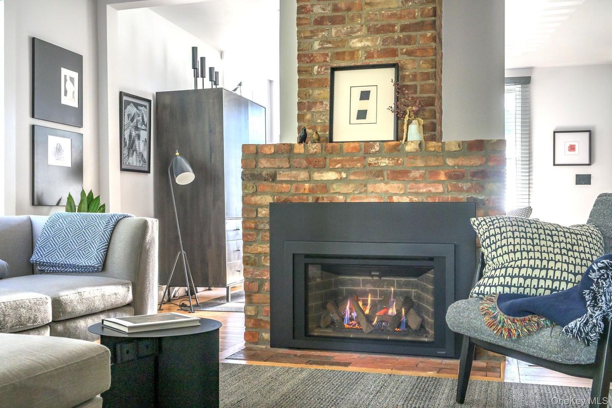 Fireplace, Interior, Stone Walls
