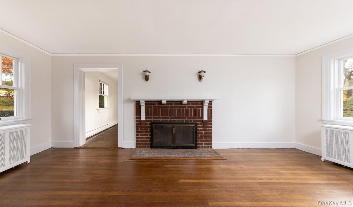 Fireplace, Interior, Wood Texture Flooring