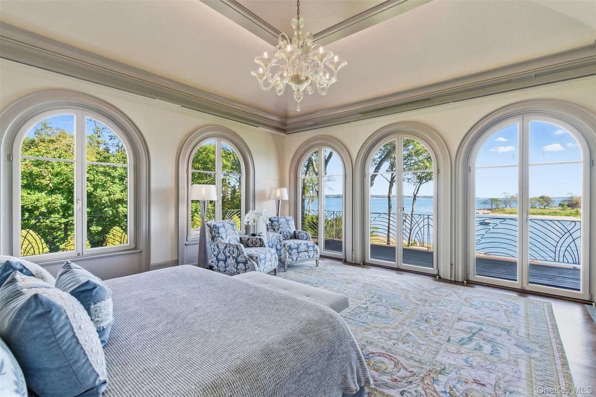 Bedroom, Chandelier, Interior, Water