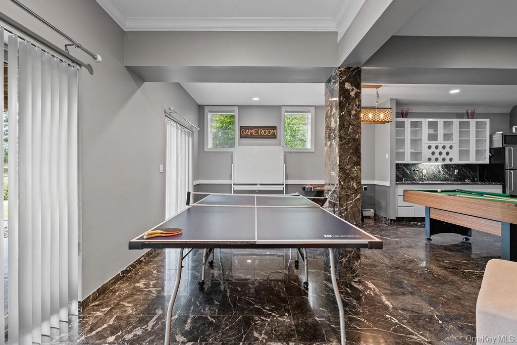 Billiard Table, Game Room, Interior, Pendant Lights, Recessed Lighting