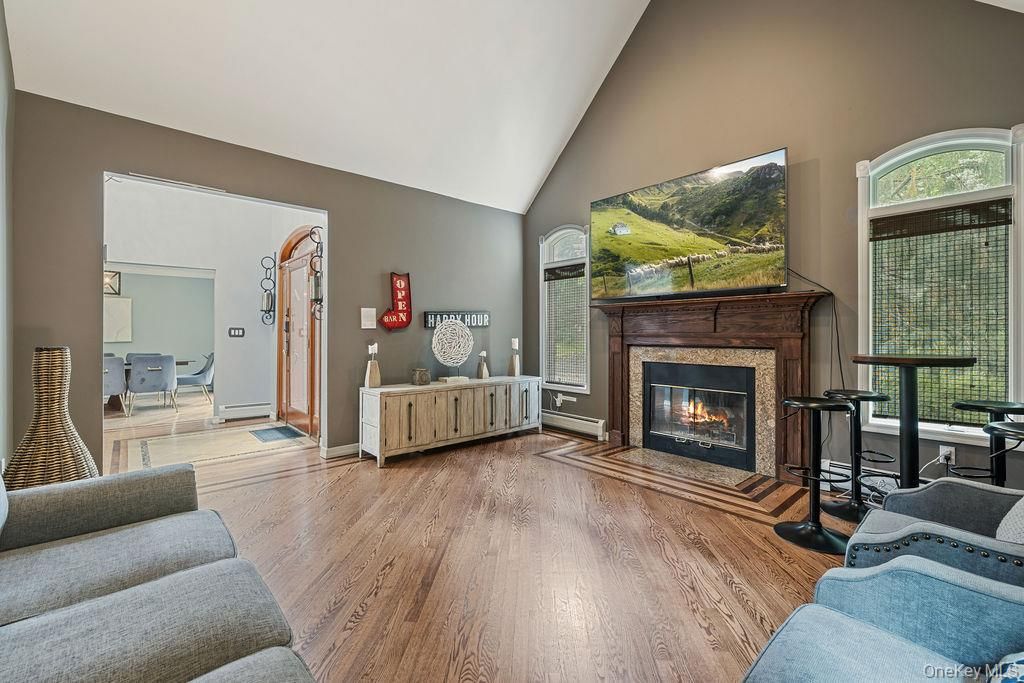 Fireplace, Interior, Wood Texture Flooring