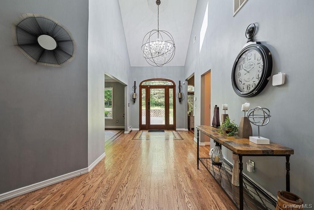 Chandelier, Interior, Wood Texture Flooring