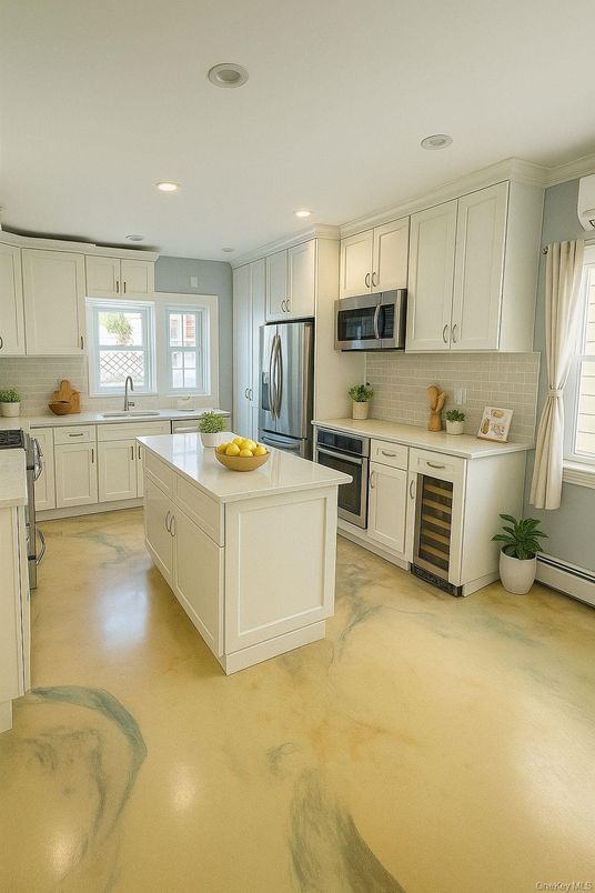 Interior, Kitchen, Recessed Lighting, Stainless Steel Appliances