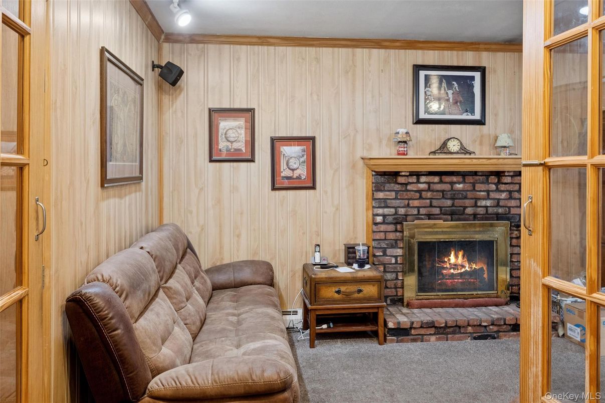 Fireplace, Interior, Living room, Wooden Walls
