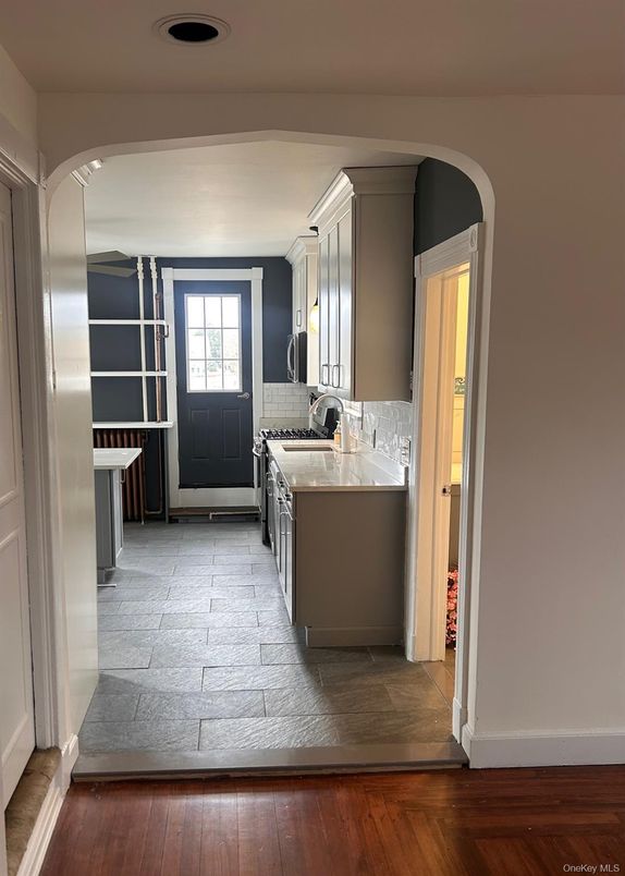 Interior, Kitchen, Wood Texture Flooring