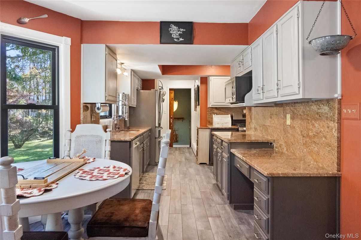 Interior, Kitchen, Wood Texture Flooring