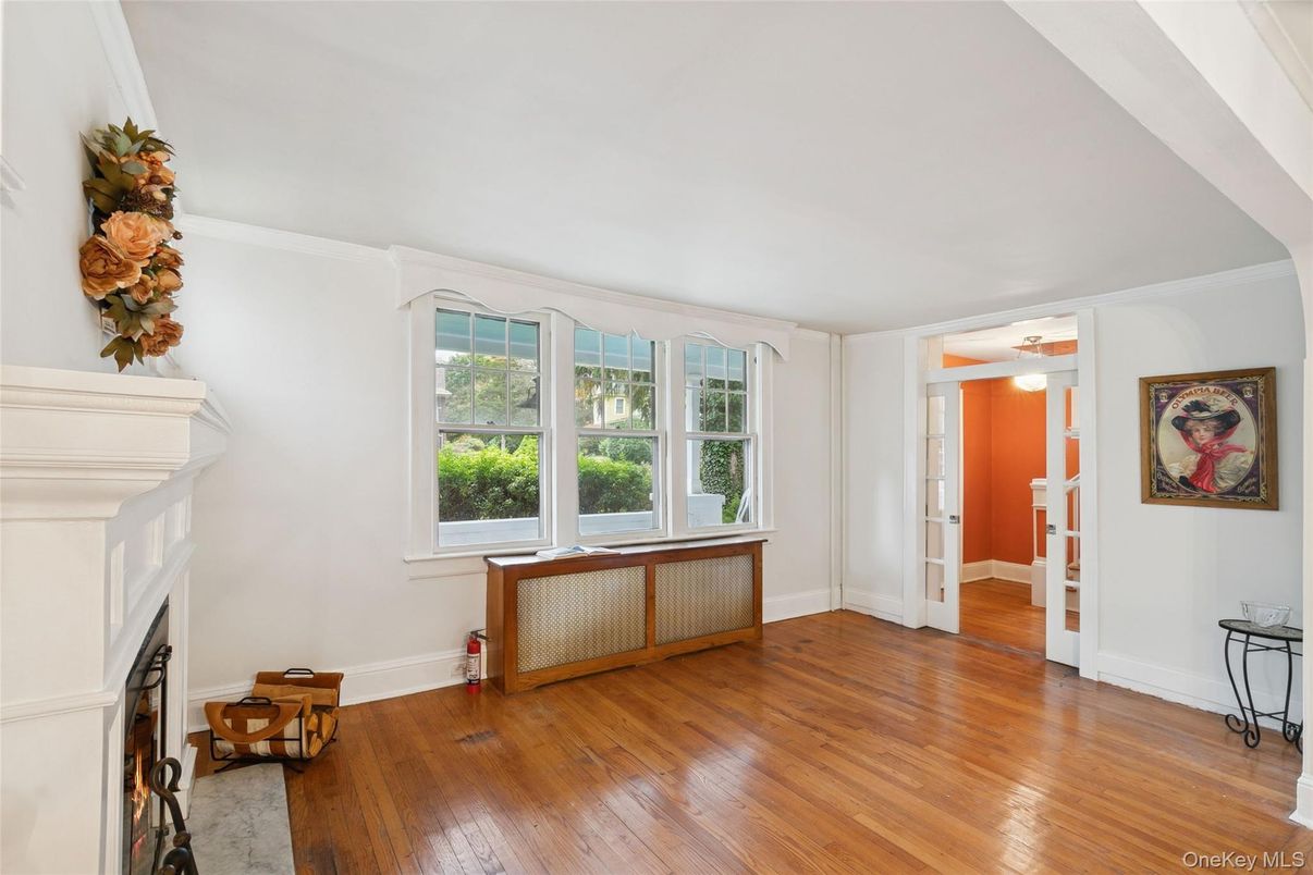 Fireplace, Interior, Wood Texture Flooring