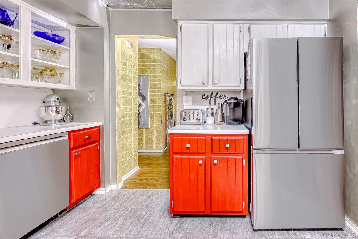 Interior, Kitchen, Wood Texture Flooring