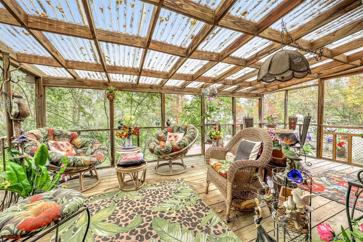 Glass Ceilings, Interior, Sun Room, Wood Texture Flooring