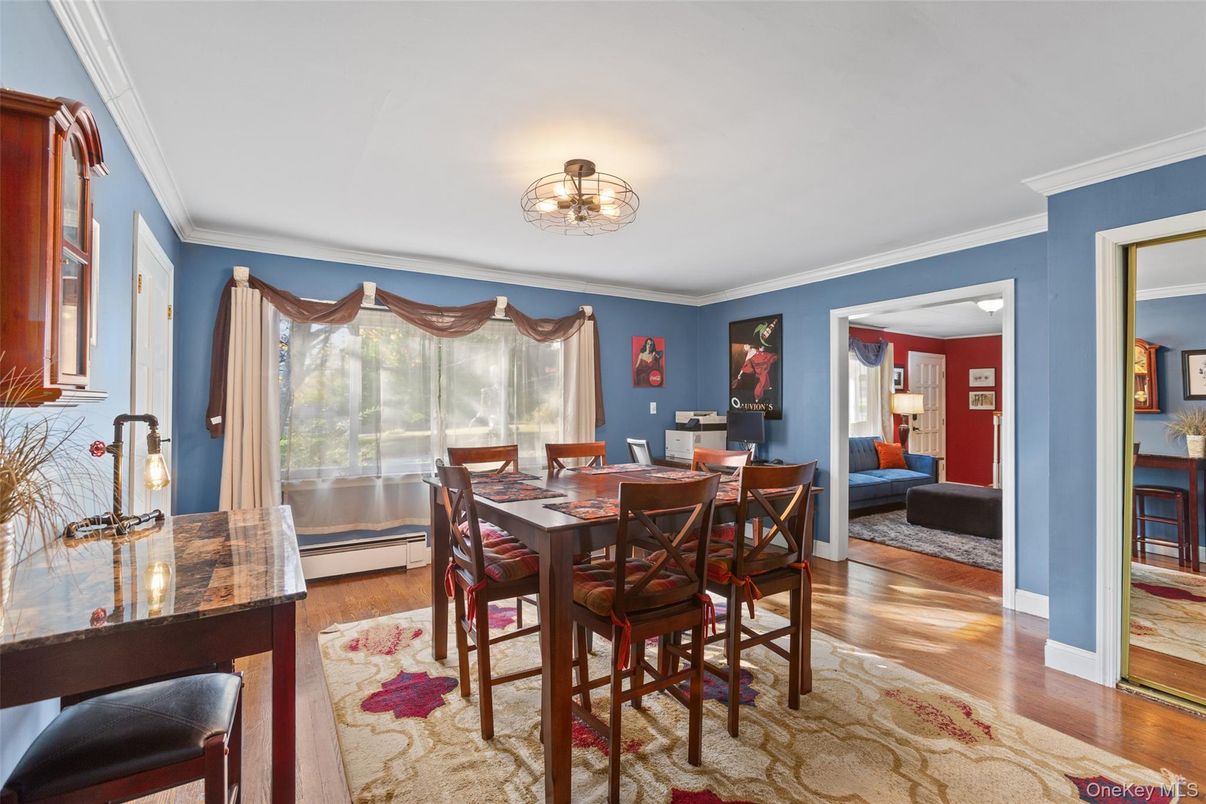 Dining room, Interior, Wood Texture Flooring