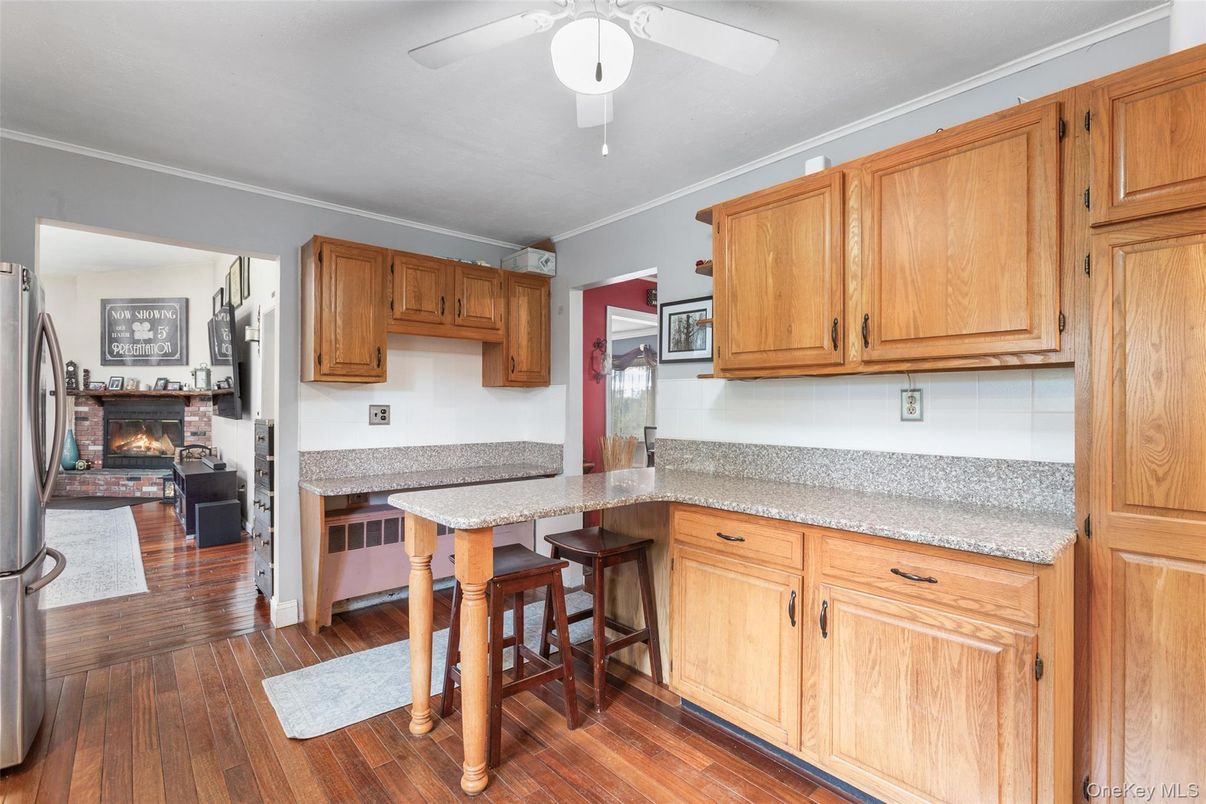 Fireplace, Interior, Wood Texture Flooring