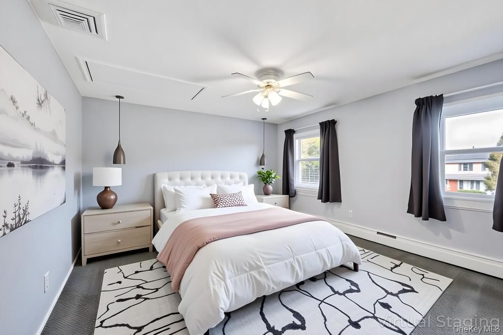 Bedroom, Interior, Pendant Lights