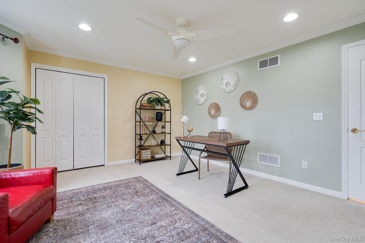 Home Office, Interior, Recessed Lighting