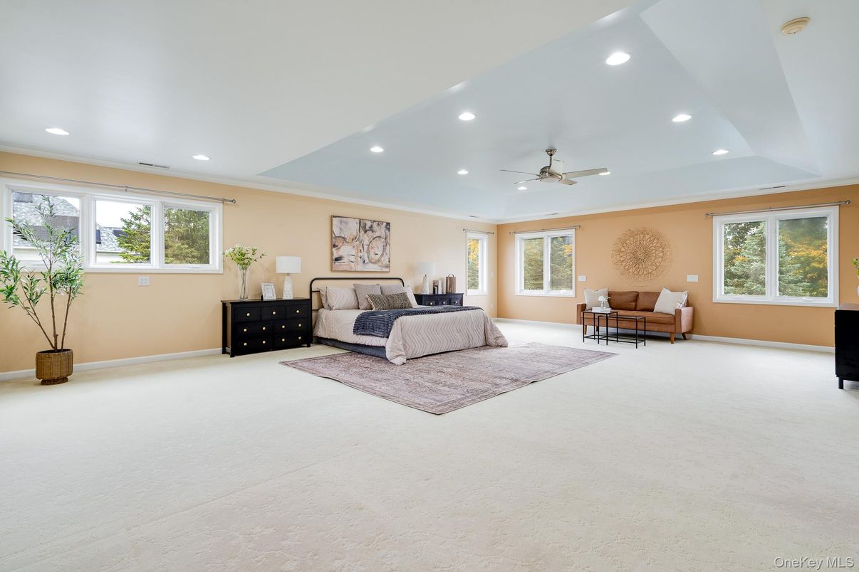 Bedroom, Interior, Recessed Lighting