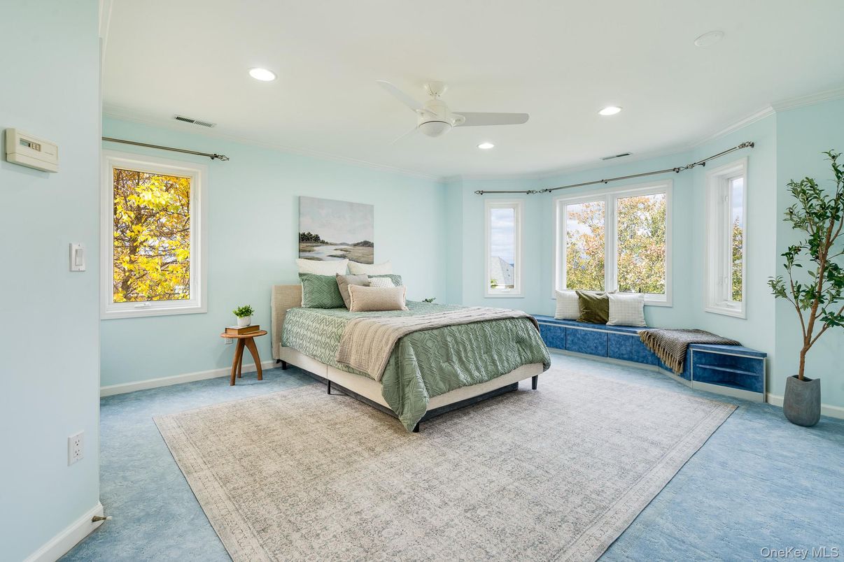 Bedroom, Interior, Recessed Lighting