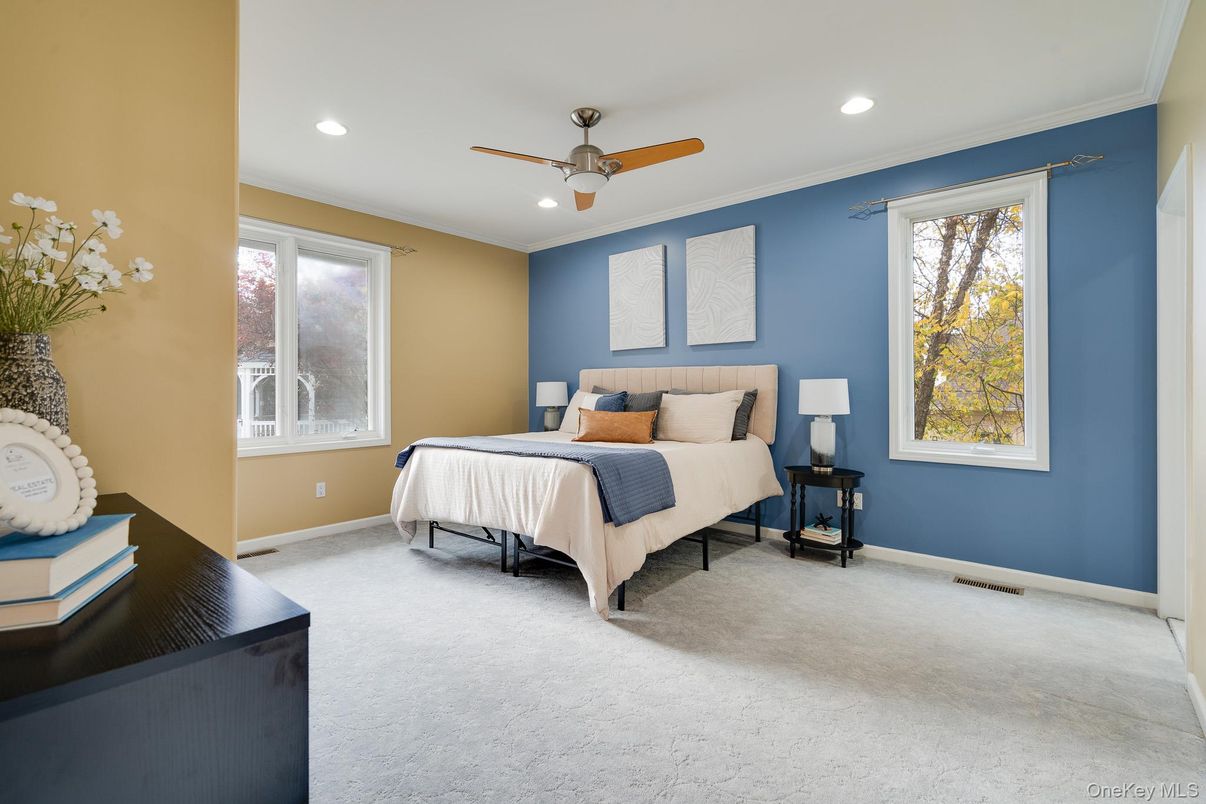 Bedroom, Interior, Recessed Lighting